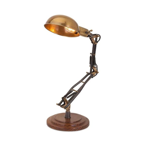 null 27.5 in. Copper Radius Desk Lamp