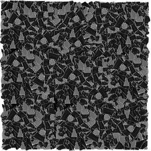 Black 11.8 in. x 11.8 in. Pebble Polished and Honed Glass Mosaic Tile (20 Cases/87.11 sq. ft./Pallet)