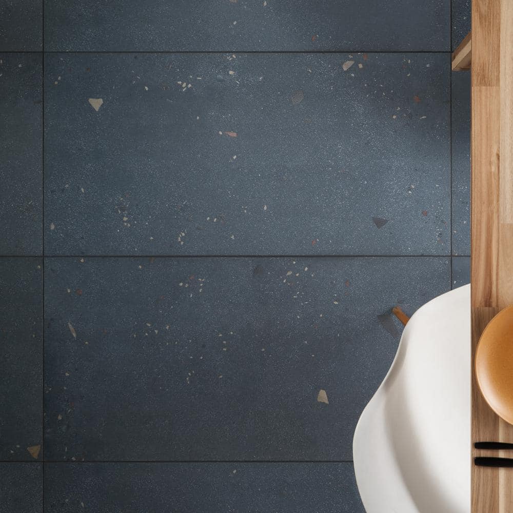 Ocean Blue Large Format Matte Porcelain Tile for Indoor/Outdoor Use