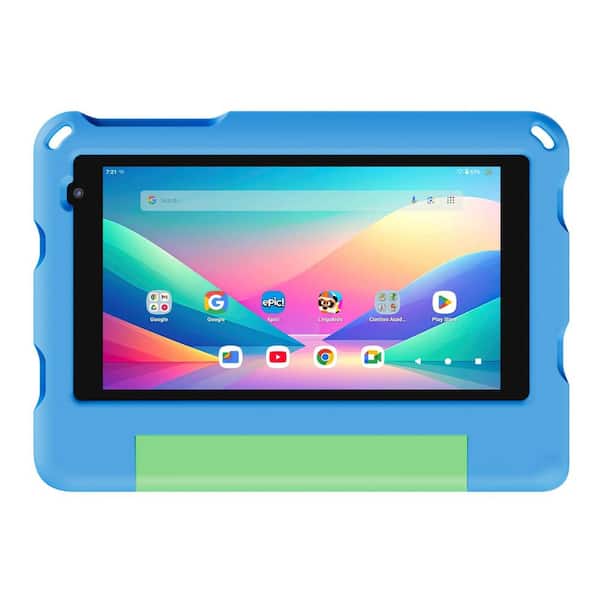 7 in. A7 Educational Kids Tablet with Epic and Lingokids 32GB with Parental Controls and Kid-Proof Case