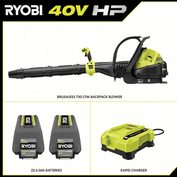 Ryobi backpack blower battery sale