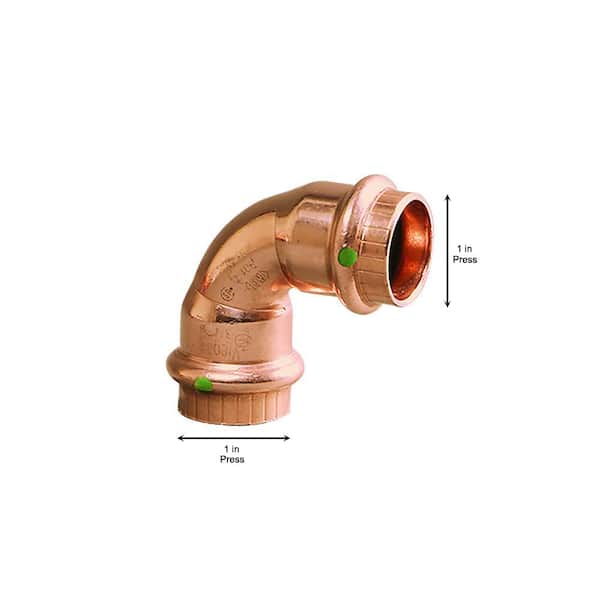1 90 Degrees Elbow Press x Press (BAG OF 2)- COPPER PIPE FITTING