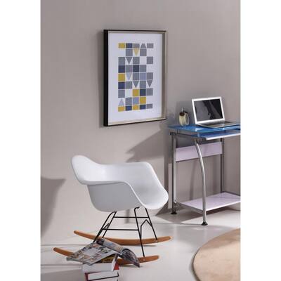 modern rocking chair with ottoman