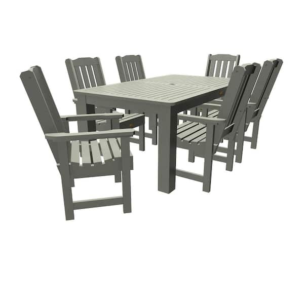 Highwood Springville 7-Pieces Recycled Plastic Outdoor Dining Set
