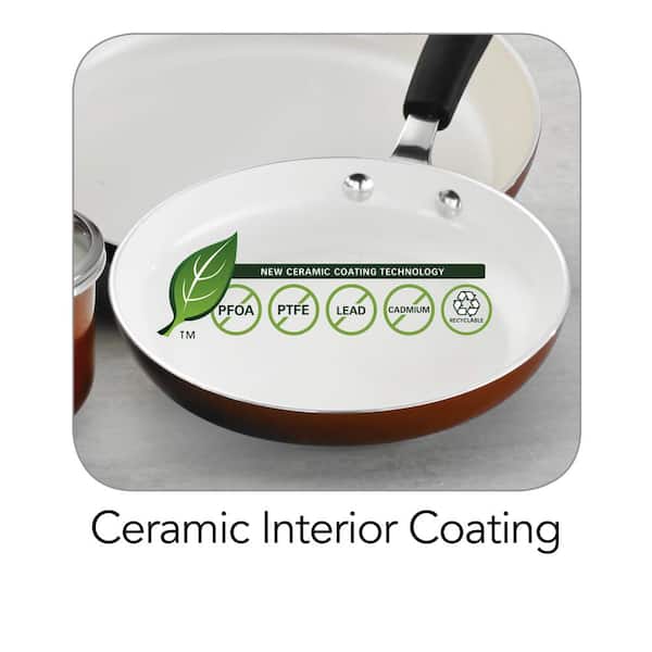 Ceramica 10 Pc Cookware Set - Metallic Copper - Tramontina US
