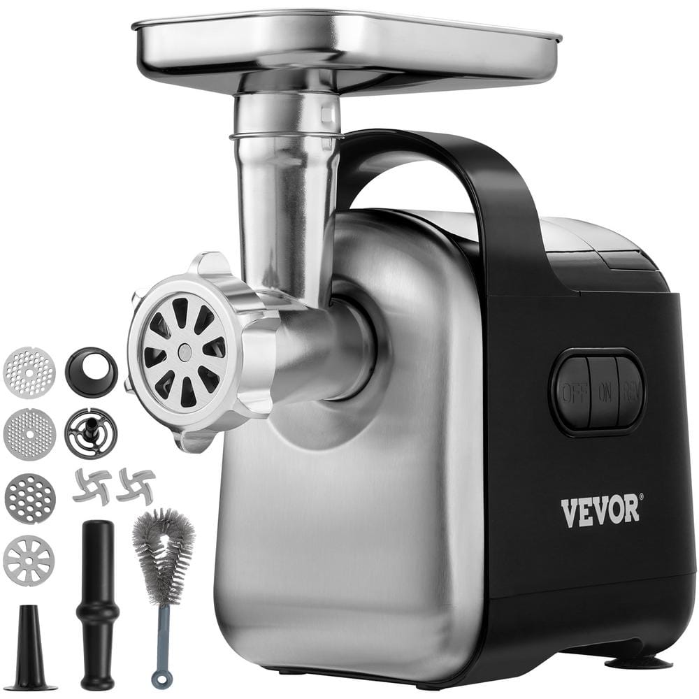 Heavy Duty Black Stainless Steel Electric Meat Grinder with Sausage Stuffer