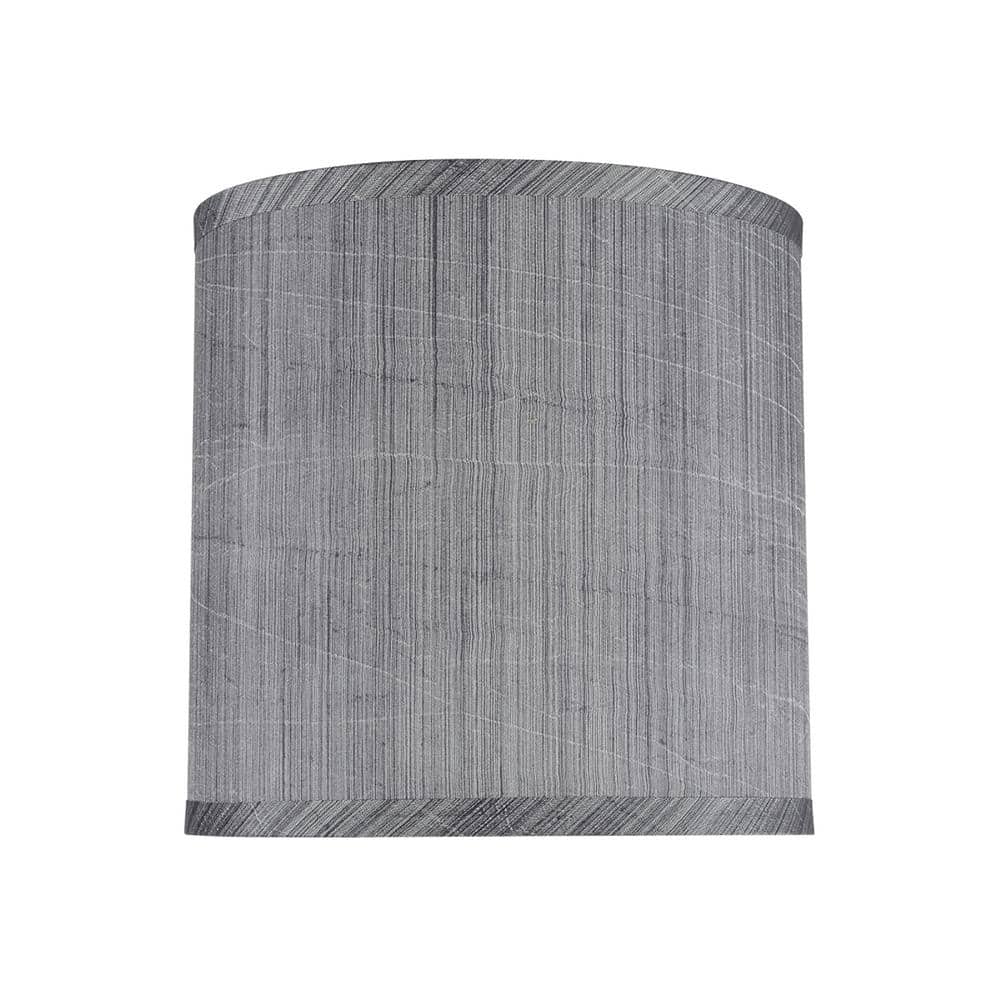 8 in. x 8 in. Grey and Black and Striped Pattern Hardback Drum/Cylinder Lamp Shade price history on PriceWatchPro