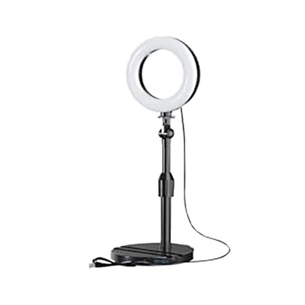 5 in. White Ring Light with Adjustable Clip 3 Color Modes Dimmable Stand Travel Makeup Desk Zoom Lighting price history on PriceWatchPro