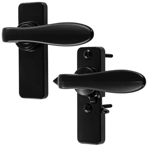 In-Swing Storm Door Handle Set, Black