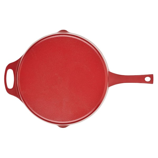 Rachael Ray Nitro Cast Iron Skillet 12-in ,Agave Blue