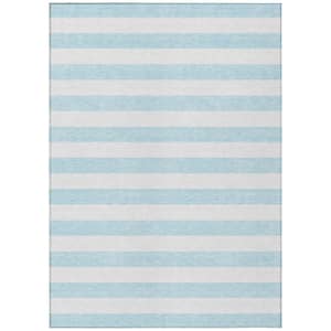 Chantille ACN528 Sky 5 ft. x 7 ft. 6 in. Machine Washable Indoor/Outdoor Geometric Area Rug