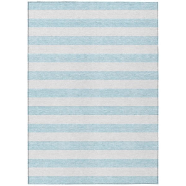 Addison Rugs Chantille ACN528 Sky 5 ft. x 7 ft. 6 in. Machine Washable Indoor/Outdoor Geometric Area Rug