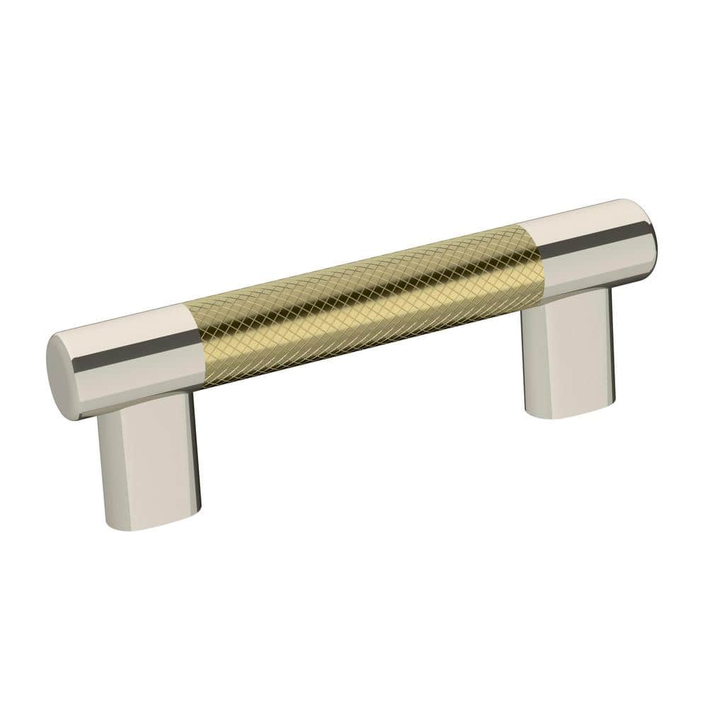 Esquire 3 in. or 3-3/4 in. (76mm or 96mm) Modern Polished Nickel/Golden Cha