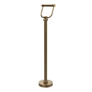 Free Standing Toilet Paper Holder in Brushed Bronze
