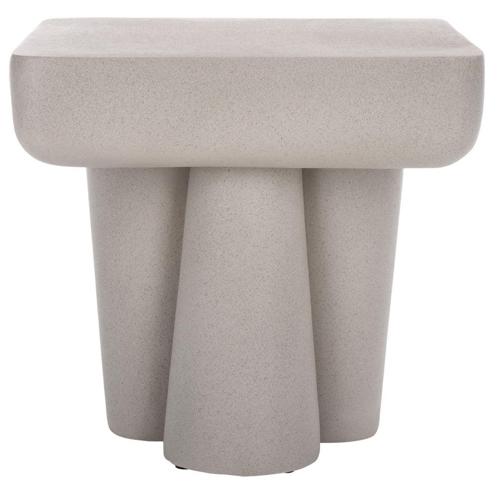 Leeza 18.11 in. Gray Square Concrete End Table price history on PriceWatchPro