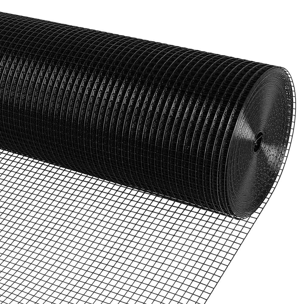 1/2 in. 48 in. x 50 ft. 19-Gauge PVC Vinyl Coated Wire Mesh Hardware Cloth for Garden Chicken Fencing, Black price history on PriceWatchPro