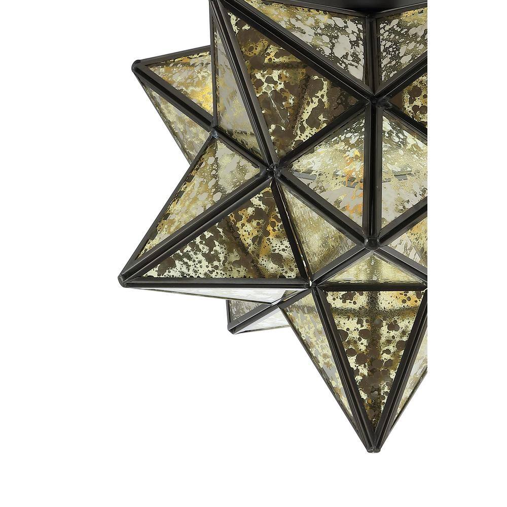 Stella 12" Moravian Star LED Flush Mount in Oil Rubbed Bronze
