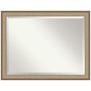 Elegant Brushed Bronze 44.75 in. H x 34.75 in. W Framed Wall Mirror