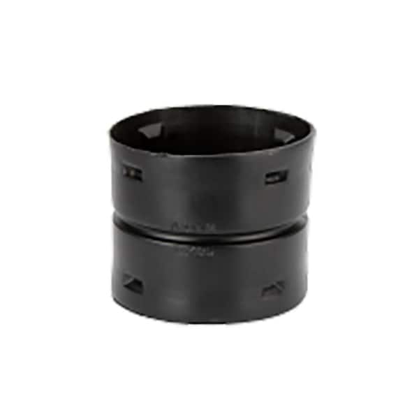 Amerimax Home Products FLEX Drain Pro 4 in. Black Copolymer External Coupler