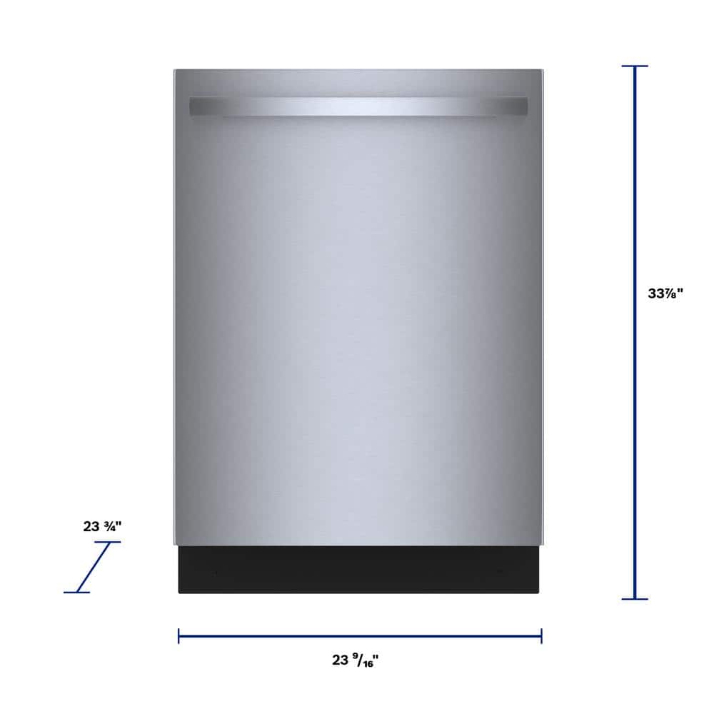 24" Stainless Steel Smart Built-In Dishwasher with Flexible Rack