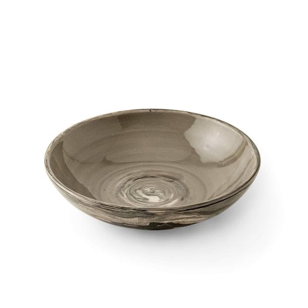 Gray Round Ceramic 2.85 in. Decorative Bowls