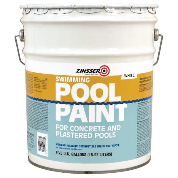 Zinsser 5 gal. White Flat Oil-Based Swimming Pool Paint