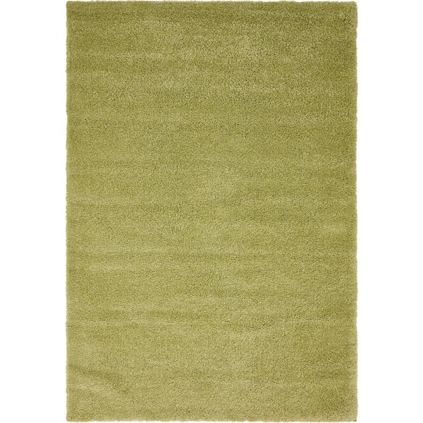 Unique Loom Solo Calabasas Light Green 5' 0 x 7' 7 Area Rug
