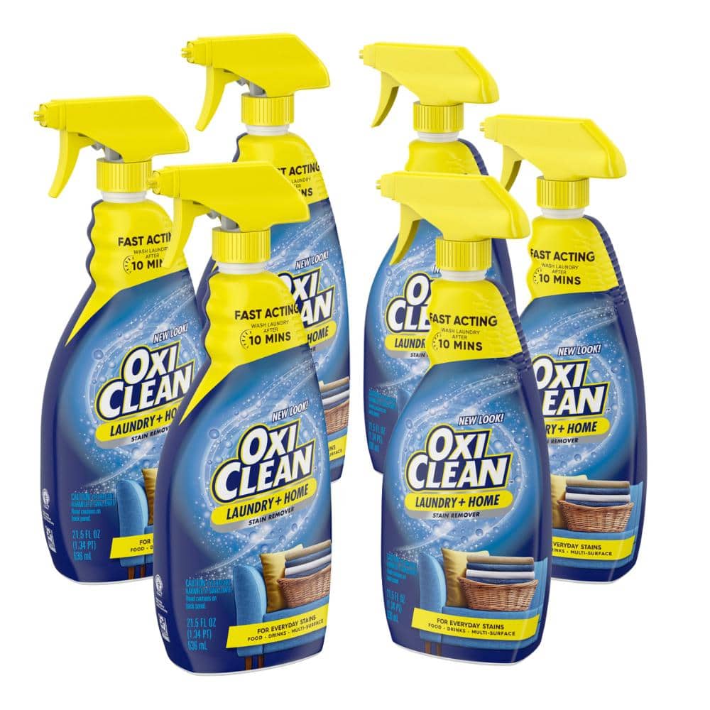 OxiClean 21.5 fl.oz Laundry Fabric Stain Remover Spray (6-Pack) 51693-6 -  The Home Depot