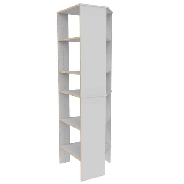 ClosetMaid BrightWood 31.75-in W x 19.67-in D White Solid Shelving Wood Closet  Corner Shelf (3-Pack) in the Wood Closet Shelves department at