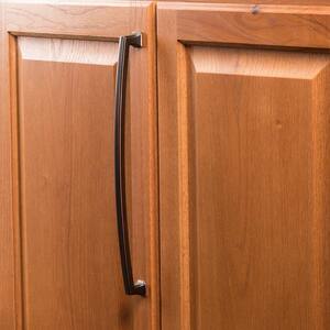 Bridges Collection 12 in. (305 mm) Center-to-Center Oil-Rubbed Bronze Highlighted Finish Cabinet Door and Drawer Pull
