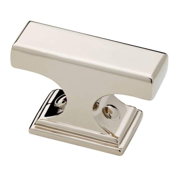 Liberty Elegant 1-9/16 in. (40 mm) Polished Nickel Rectangle Cabinet Knob