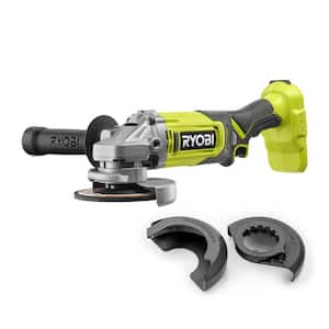 ONE+ 18V Cordless 4-1/2 in. Angle Grinder (Tool Only) and Angle Grinder Cutting and Grinding Guard Kit