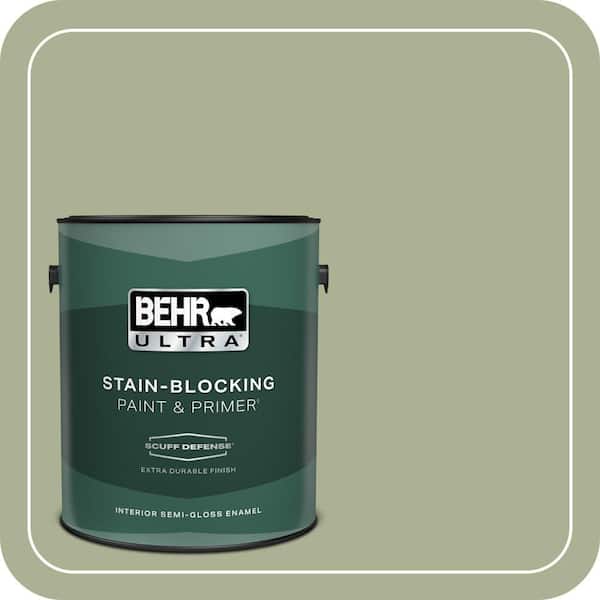 BEHR ULTRA 1 gal. #PPU10-06 Spring Walk Extra Durable Semi-Gloss Enamel Interior Paint & Primer