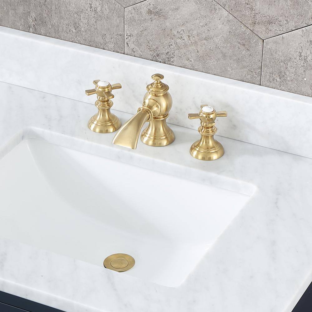 Elegant Vintage Brass 8'' Widespread Bathroom Faucet