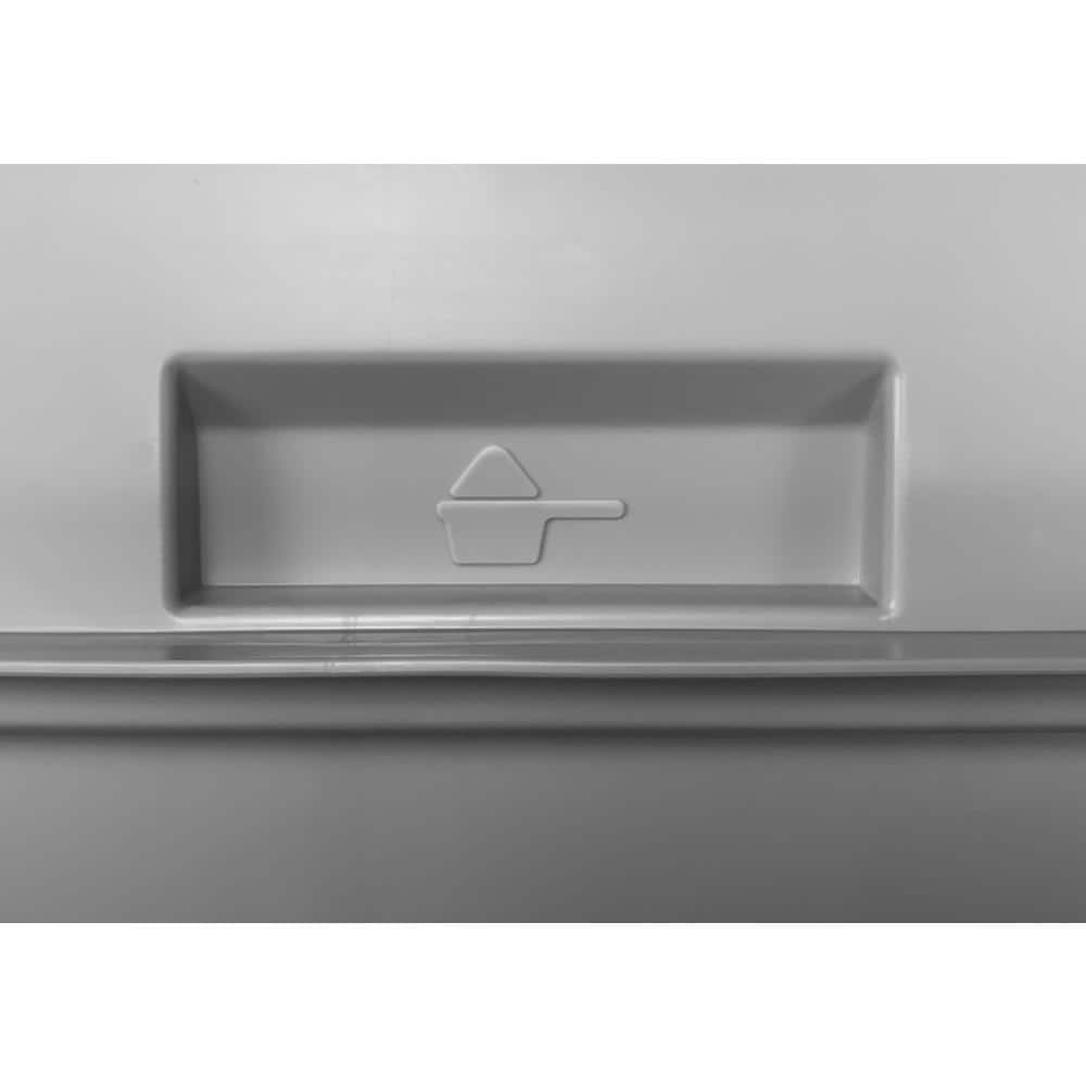 White Compact Countertop Dishwasher with Digital Display