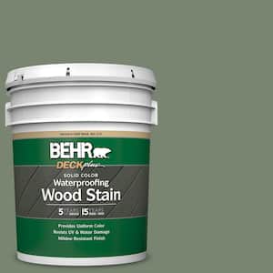5 gal. #SC-126 Woodland Green Solid Color Waterproofing Exterior Wood Stain