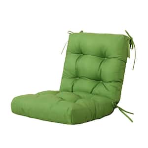 Outdoor Cushions Dinning Chair Cushions with back Wicker Tufted Pillow for Patio Furniture in Kale Green