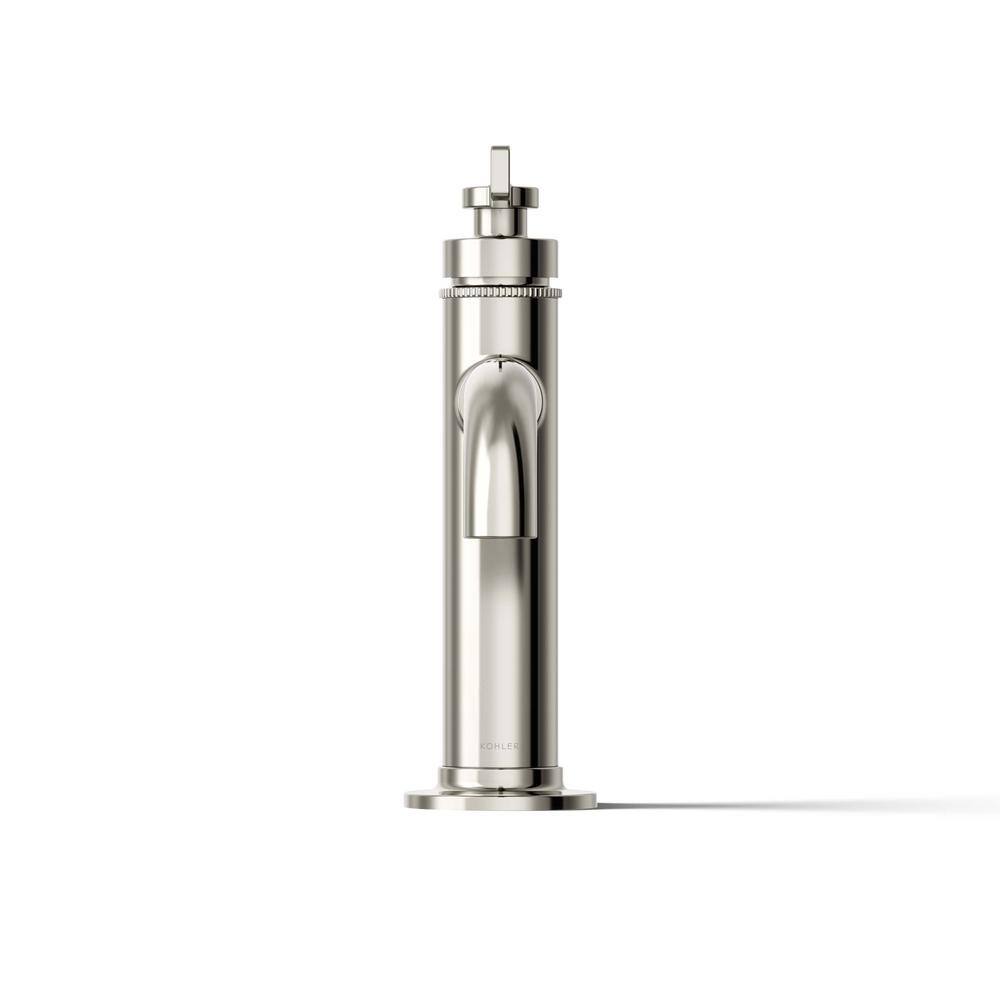 Vibrant Polished Nickel Single-Handle Bathroom Sink Faucet