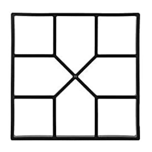 15.75 x 15.75 in. Reusable Concrete Cement Stone Paver Walk Maker for Garden Patio Walkway DIY Design