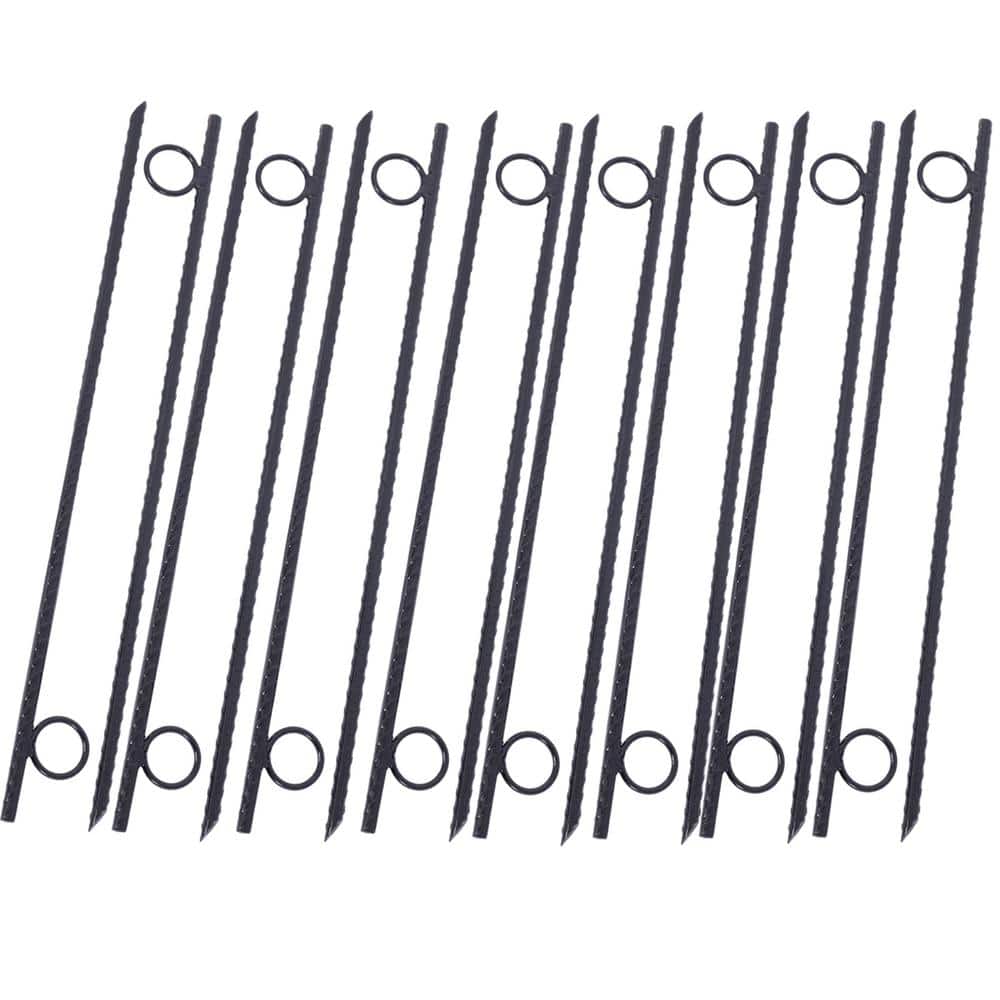 3/8 in. x 18 in. 16-Piece Steel Durable Heavy Duty Tent Canopy Ground Stakes with Angled Ends and 1 in. Loops price history on PriceWatchPro
