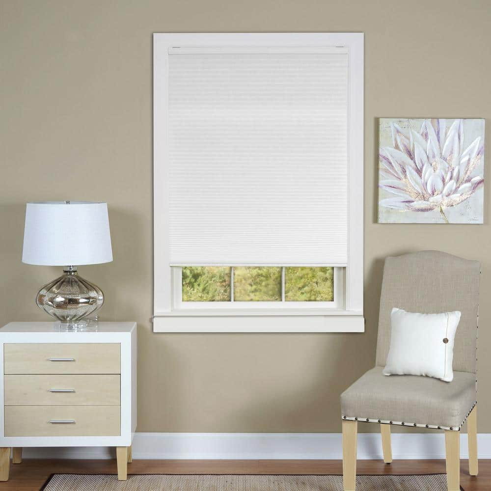9//16 Single Cell Size: 34 W x 48 H Gray Sheen Blackout BlindsAvenue Cordless Top Down Bottom Up Cellular Honeycomb Shade