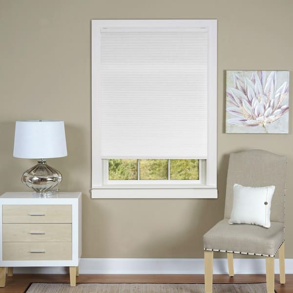 ACHIM Honeycomb White Cordless Top Down Bottom Up Light Filtering Polyester Cellular Shade 30 in. W x 64 in. L