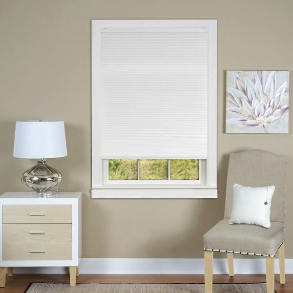 Achim White Top Down-Bottom Up Cordless Honeycomb Cellular Shade
