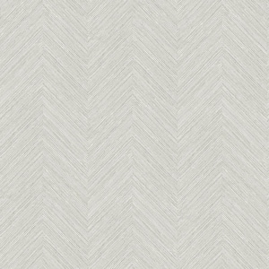 Caladesi Light Grey Faux Linen Grey Wallpaper Sample