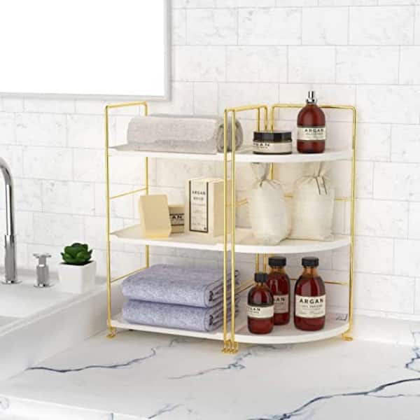 Kitchen Organizer Faucet Shelf Gold Non-perforated Space Aluminum