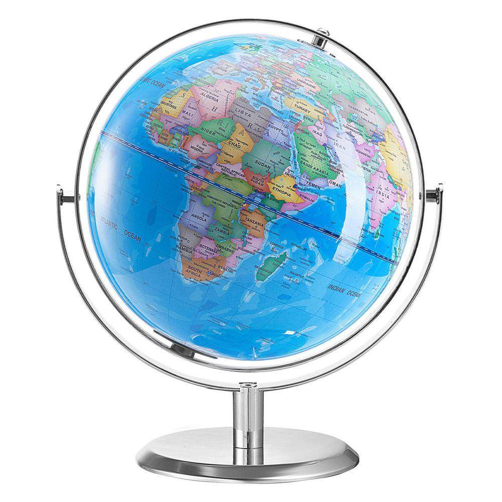 SKYSHALO 11.81 in. x 9 in. 228.6 mm, Talking World Globe