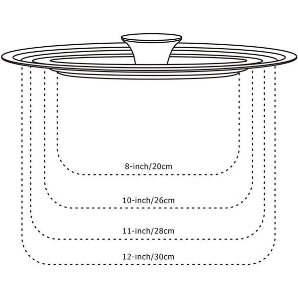 Stainless Steel Pot Lid - 7 Inch Universal Jar Cover For Kitchen Cooking