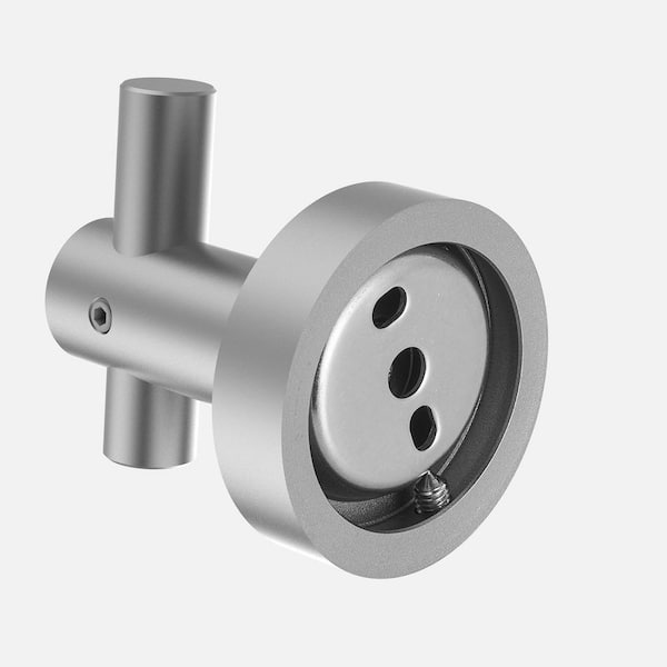 6-Piece Aluminum Bath Hardware Set in Gun Gray