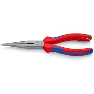 8 in. Long Nose Pliers with Dual-Component Comfort Grips and Tether Attachment