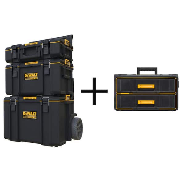 DEWALT TOUGHSYSTEM 2.0 22 in. Small Tool Box and TOUGHSYSTEM 2.0 Deep Tool  Tray DWST08165W8120 - The Home Depot